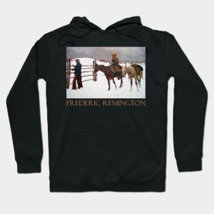 The Fall of the Cowboy (1895) by Frederic Remington Hoodie